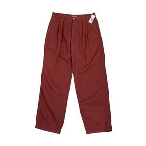 Jesse Kamm Trouser Pants Size 12 Dogwood Button Fly Organic Cotton NEW